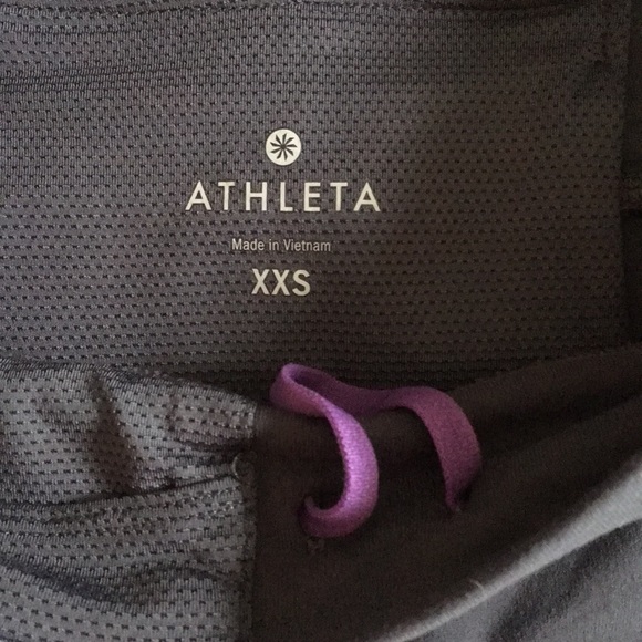 Athleta women gray 2 in 1 capri skirt leggings XXS - Picture 3 of 8